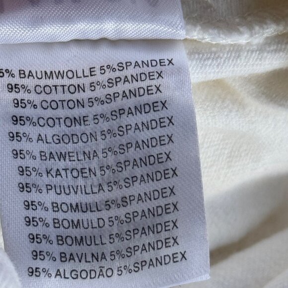 I.AM.GIA Holly Pant Lace Up Side Grommet Detail Cotton Stretch White Medium - Picture 9 of 15